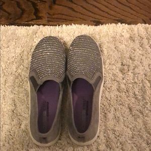Sketchers Silver Sparkly Sneakers